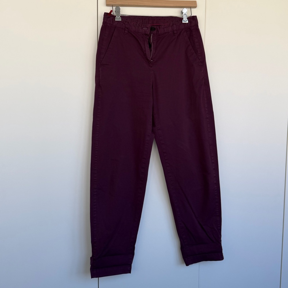 Massimo Alba Women's Burgundy Trousers